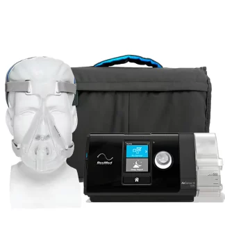 Kit CPAP automático AirSense 10 AutoSet com Umidificador + Máscara facial iVolve F5 - BMC