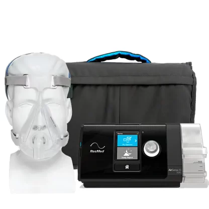 Kit CPAP automático AirSense 10 AutoSet com Umidificador + Máscara facial iVolve F5 - BMC